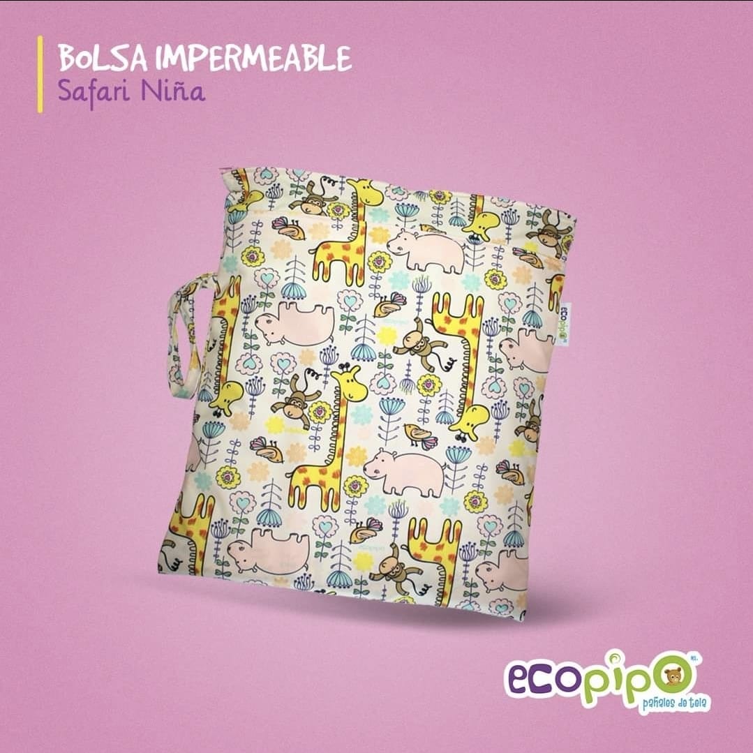 Bolsa Impermeable Chica Estampada - Michis - Ecopipo Iztapalapa